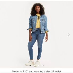 Women Levi 721 High Rise Skinny Jeans